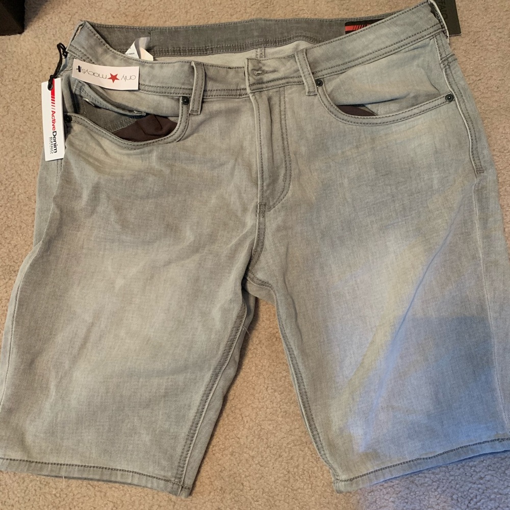 Jean Shorts - Macy’s Active Denim Light-Grey Wash